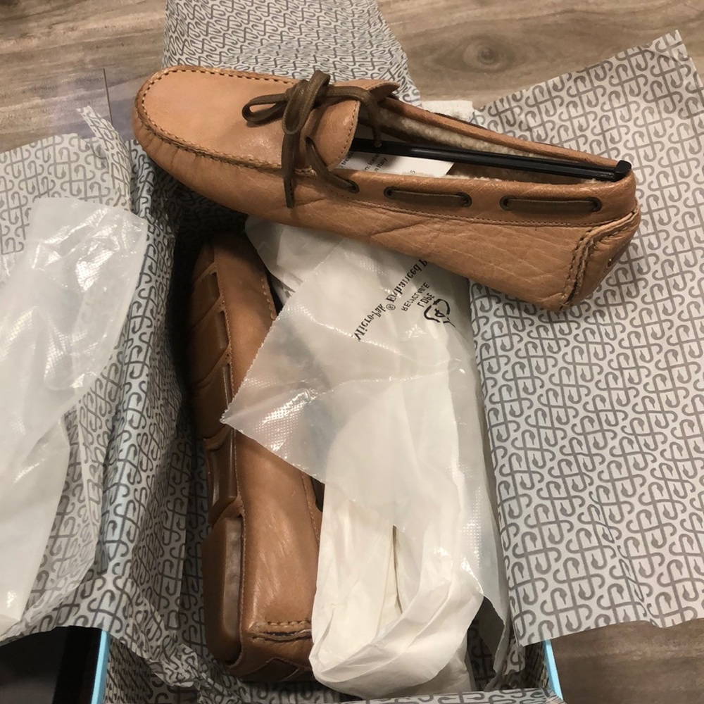 🔥🔥GENUINE SHEARLING ROSS AND SNOW Davide Italian driving shoe. - Picture 9 of 16